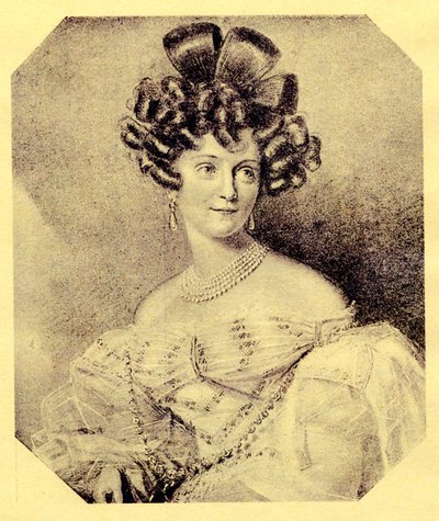 Princesse Carolyne zu Sayn-Wittgenstein, vers 1840 - Russian School